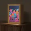 Kleurrijke gebouwen - Avondlicht - Islamitisch Light Box met kabel (Tafellamp) klein -z3d_website