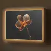 Orchidee - Doorzichtig - Bloem Light Box met batterij (Wandlamp) middel -z3d_website