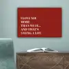 Rood - Quote - Liefde canvas 2cm klein -sfeer4