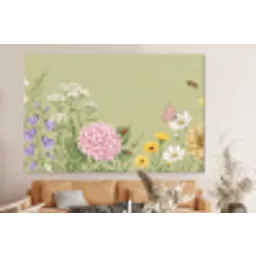 Botanisch - Bloemen - Kleurrijk forex 5mm xxl -bovenbank