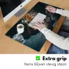 Papegaai - Vogel - Rots - Wit Muismat XXL klein -sfeer3