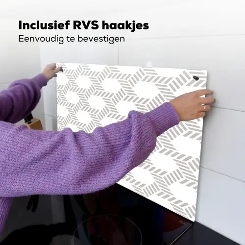 Grafisch - Patroon - Modern -  Opvallend - Begrensd Inductie beschemer met haakjes klein 777 -ky-ophangen-nl