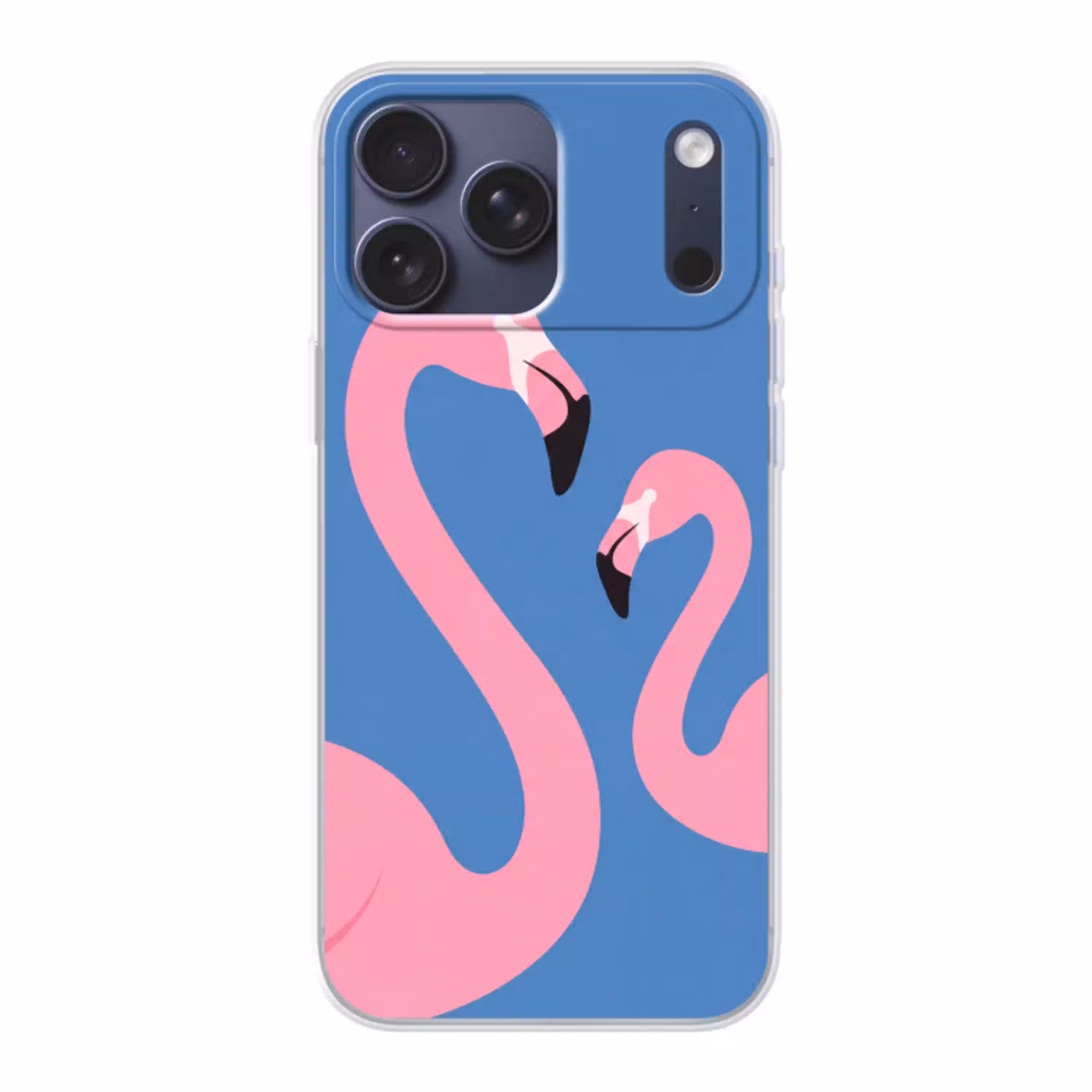 Vogel - Paar - Dieren - Modern - Roze Telefoonhoesje iPhone 17 Pro Max klein -3d