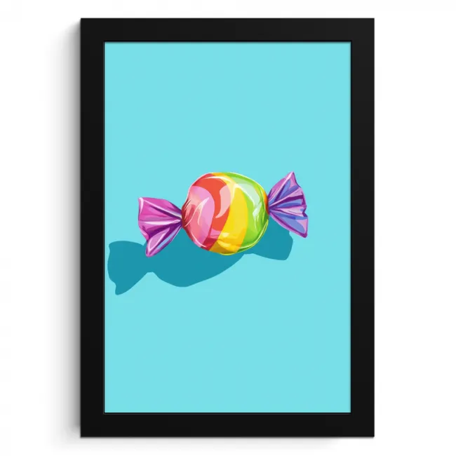 Blauw - Snoep - Regenboog KitchenYeah - Keuken - Fotolijst klein -3d