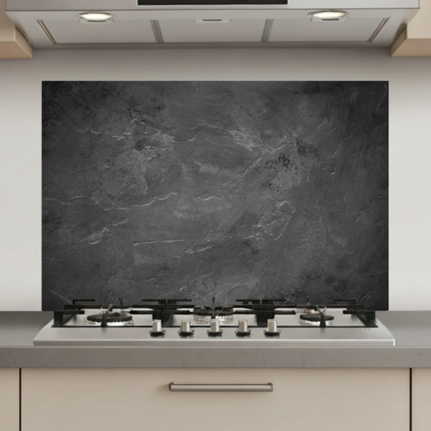 Spatscherm keuken - Schemerig Betonlandschap - Bestel nu voordelig op ...