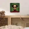 Vrouw - Groen - Bril - Aesthetic - Modern plexiglas 5mm klein -sfeer4
