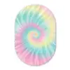Pasteltinten - Tie dye - Roze Wandcirkel Ovaal Forex klein -3d