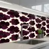 Bloemen - Aquarel - Paars keuken achterwand 2 middel 871 -3d_schuin