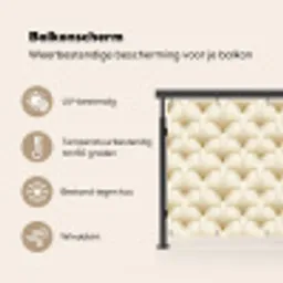Waaier - Motief -  Goud Balkonbeschermer Duitsland klein 596 -specs_NL