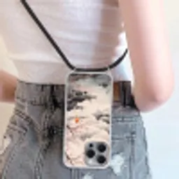 Zon - Japans - Traditioneel Hoesje iPhone 16 Pro Max met koord klein -sfeer5
