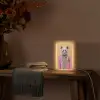 Panda - Pak - Zonnebril - Blauw Light Box met kabel (Tafellamp) klein -sfeer4