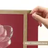 Sierlijk - Bloem - Roze - Glazen Light Box met batterij (Wandlamp) middel -USP_websiteprintNL