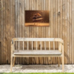 Taart - Chocolade - Eten - Brownie Tuinposter op houten frame 2 cm dik klein -sfeer4