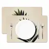 Palmblad - Donkere bladen - Subtiel Placemat vinyl groot -zzsfeer2_Kitchenyeah-website