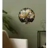 Boom - Zwart - Goud - Wit - Modern Wandcirkel behangsticker klein -sfeer2