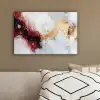Rood - Abstract - Goud - Modern canvas 2cm klein -sfeer3