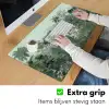 Tropische tuin - Koepelgebouw - Bloemen Muismat XXL klein -sfeer3