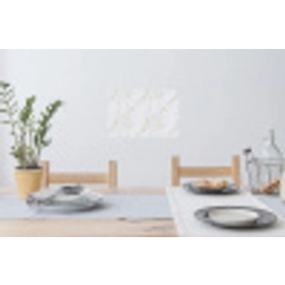 Wit - Marmer - Goud - Luxueus Muursticker klein 286 -eettafel