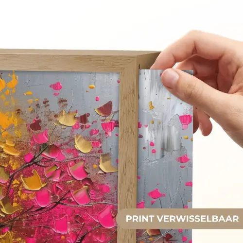 Boom - Kleurrijk - Grijs - Modern Light Box met batterij (Wandlamp) middel -USP_websiteprintNL