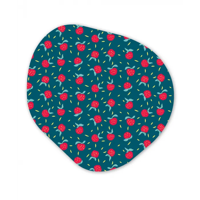 Blauwgroen - Appels - Vruchten Wandcirkel Organisch Forex 3mm klein 629 -3d