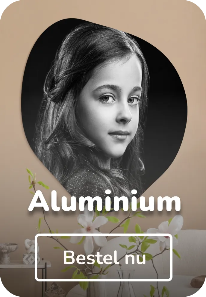 Foto op organische vorm aluminium