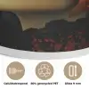 Vrouw - Granaatappel - Herfst - Zonnebril Akoestische PET Vilt - Rond klein -closeup_NL