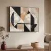 Abstract - Modern - Geometrisch - Pastel Textielframe zwart klein -sfeer3