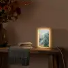 Groen - Modern - Marmer - Abstract Light Box met kabel (Tafellamp) klein -sfeer4
