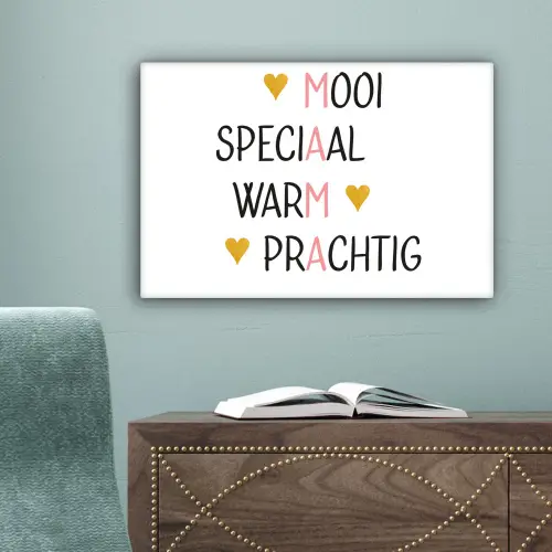 Spreuken - Mama - Quotes canvas 2cm klein -sfeer4