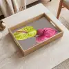 Planten - Anthurium - Groen - Roze Dienblad Rechthoek middel -sfeer1