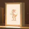 Dino - T-Rex - Oranje - Stippen Light Box met kabel klein -zzz_3d_website