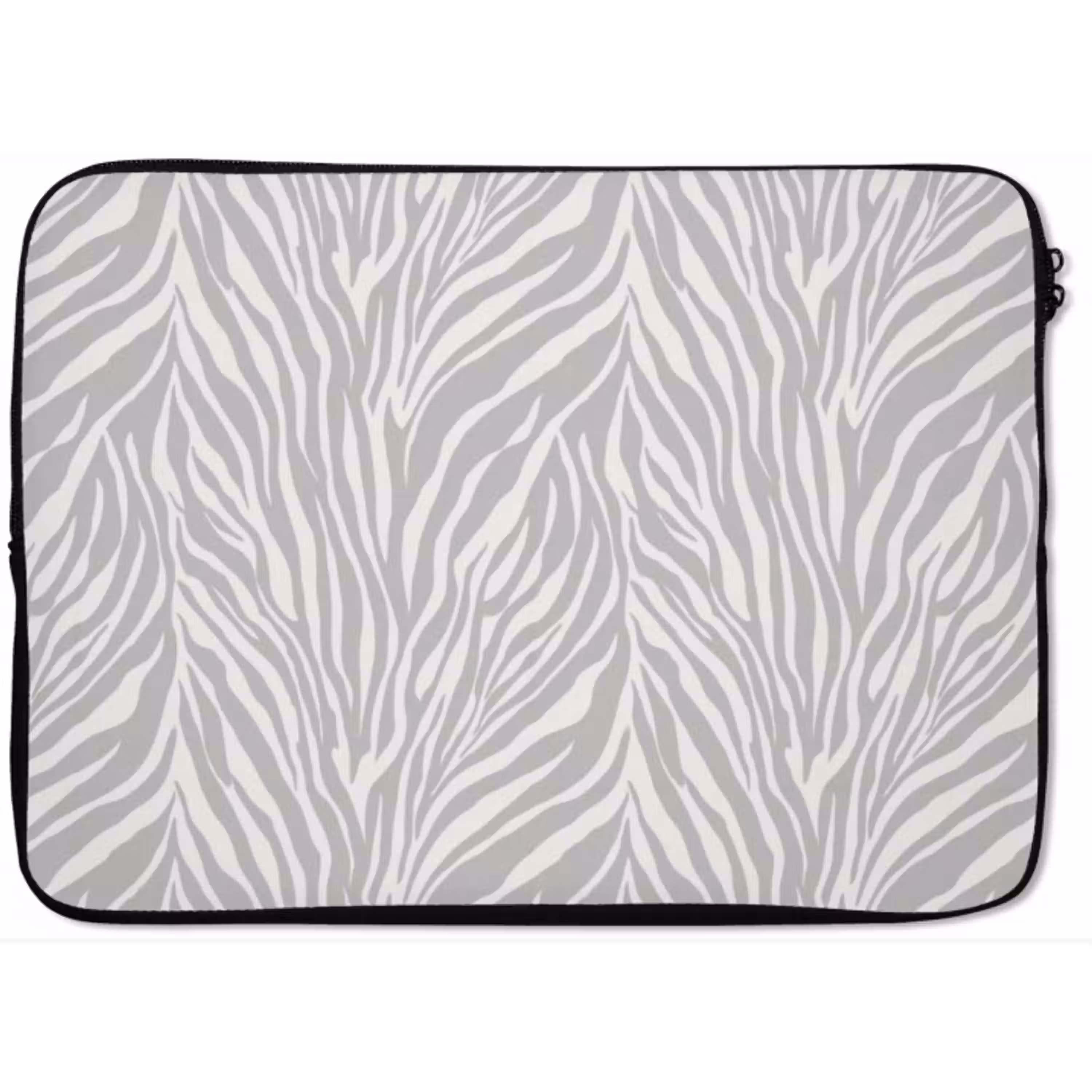 Zebra - Motief - Grijs laptophoes neopreen klein 279 -zkaufland3dotto