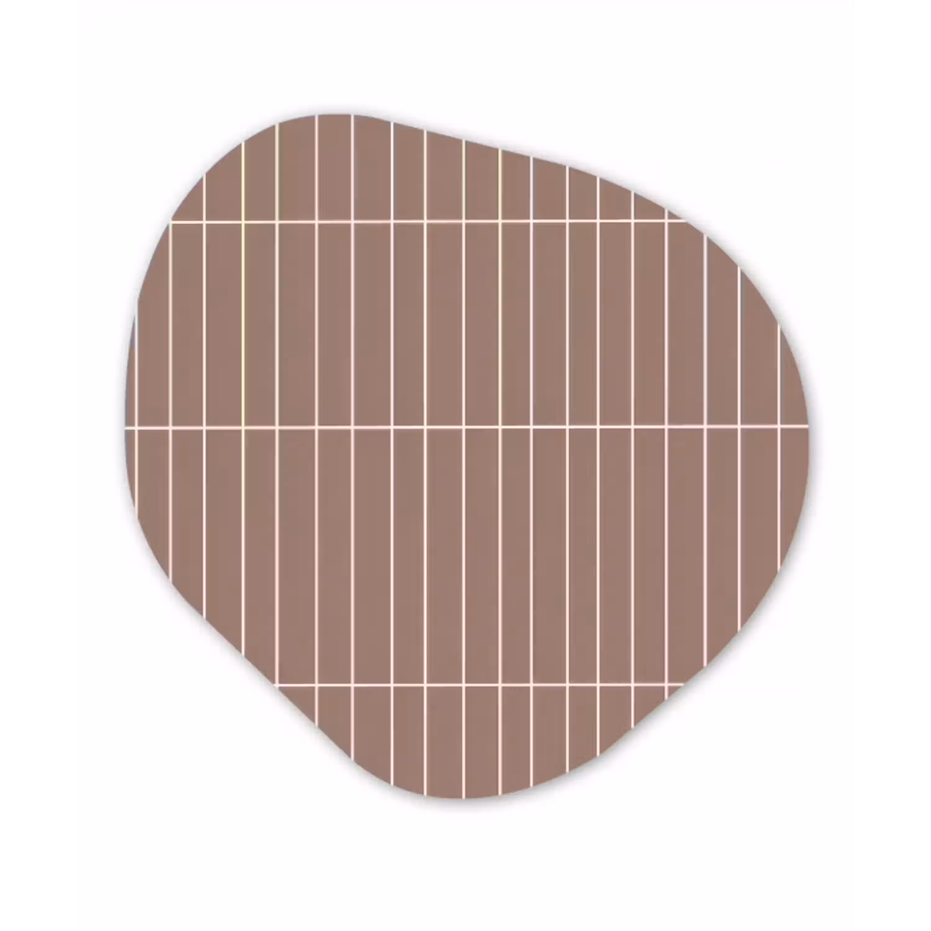 Verticaal - Wandtegel - Terracotta Wandcirkel Organisch Aluminium middel 851 -3d