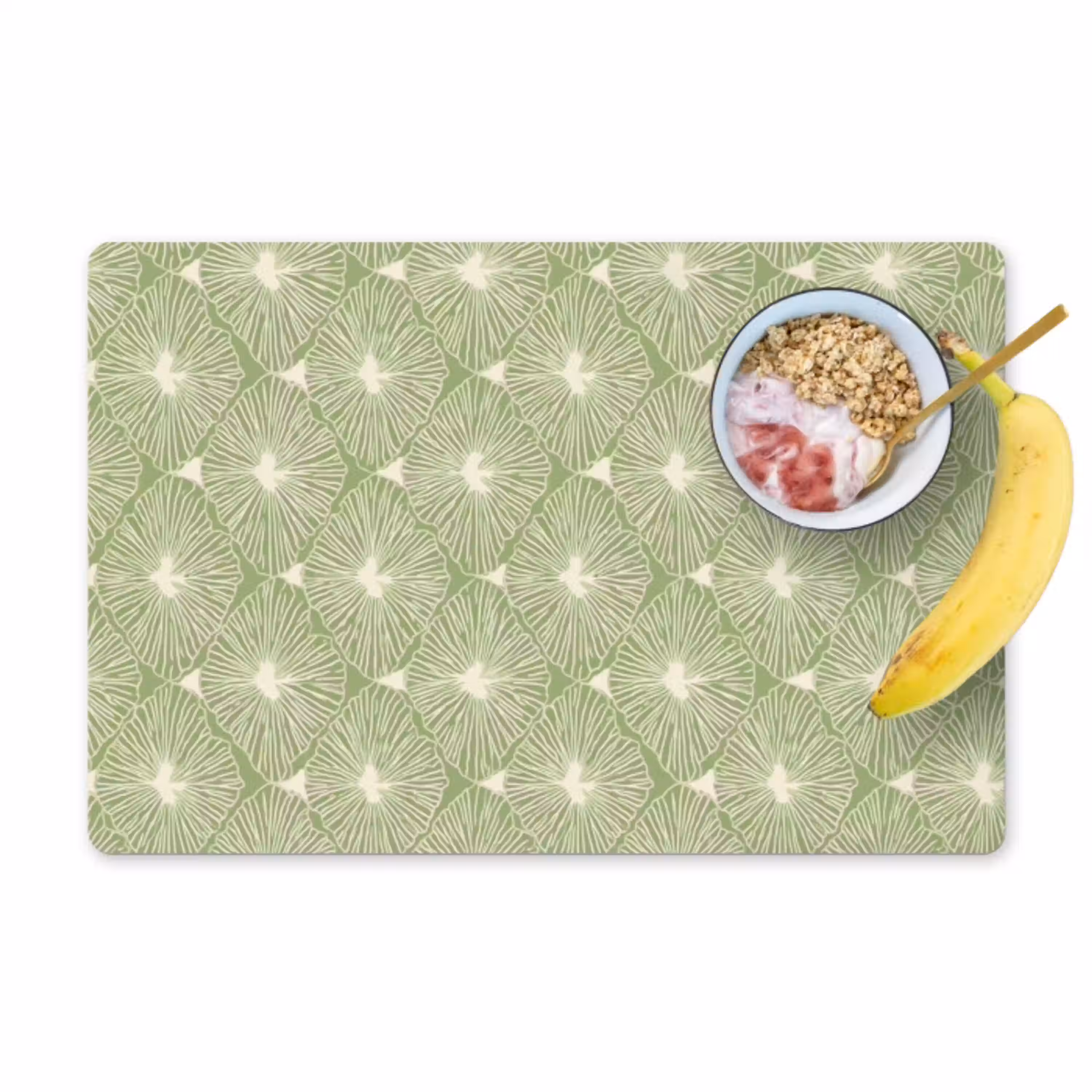 Saliegroen - Botanisch - Ruiten - Organisch - Patroon Placemat vinyl groot 368 -zzzproduct_Kitchenyeah-website