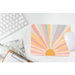 Illustratie - Zon - Pastelkleuren muismat rubber klein -witbureau
