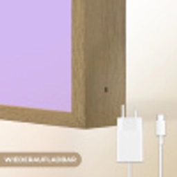 Dream - Paars - Typografisch Light Box met batterij (Wandlamp) middel -USP_websiteoplaadbaarDE