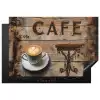 Artistiek Koffie Moment Inductie beschermer vinyl 3mm klein -3d