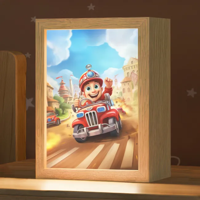 Brandweer - Jongens - Kinderen - Auto Light Box met kabel klein -zzz_3d_website