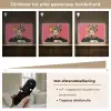 Meisje - Kopje - Bloemen - Roze Light Box met batterij (Wandlamp) middel -USP_dimbaarNL
