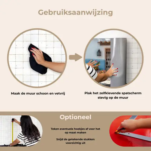 Deur - Manden - Planten keuken achterwand spatscherm klein -gebruiksaanwijzing_NL
