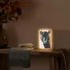 Panter - Zwart - Abstract - Verfstreken Light Box met kabel (Tafellamp) klein -sfeer4
