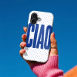 Ciao - Blauw - Stippen Toughcase MagSafe Apple iPhone 17 klein -Sfeer1V