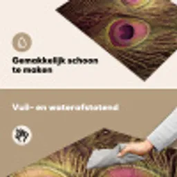 Pauw - Veren - Paars - Groen Inductie beschemer met haakjes klein -ky-schoon-nl