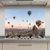 Luchtballonnen - Rotsen - Zonsopgang keuken achterwand spatscherm klein -3d_website
