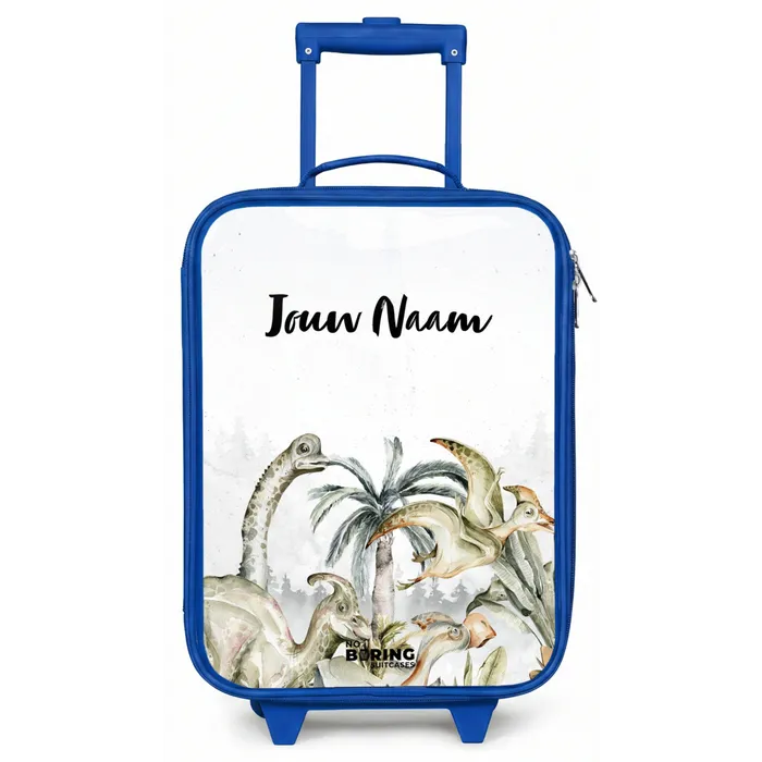 Dino Jungle Kinderkoffer - Blauw klein -zz3dotto