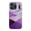 Abstract - Heuvels - Landschap - Paars Telefoonhoesje iPhone 17 Pro klein -3d