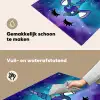 Eenhoorn - Sterrenhemel - Ster - Blauw Inductie beschemer met haakjes middel -ky-schoon-nl