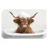 Schotse Hooglander - Bad - Koe - Dieren - Schuim WCmat klein -3d