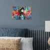 Graffiti - Vintage - Jongen - Street art - Neon - Banksy poster papier klein -sfeer2