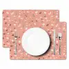 Terrazzo -  Patroon - Kleurrijk - Roze - Blauw Placemat vinyl groot 368 -zzsfeer2_Kitchenyeah-website
